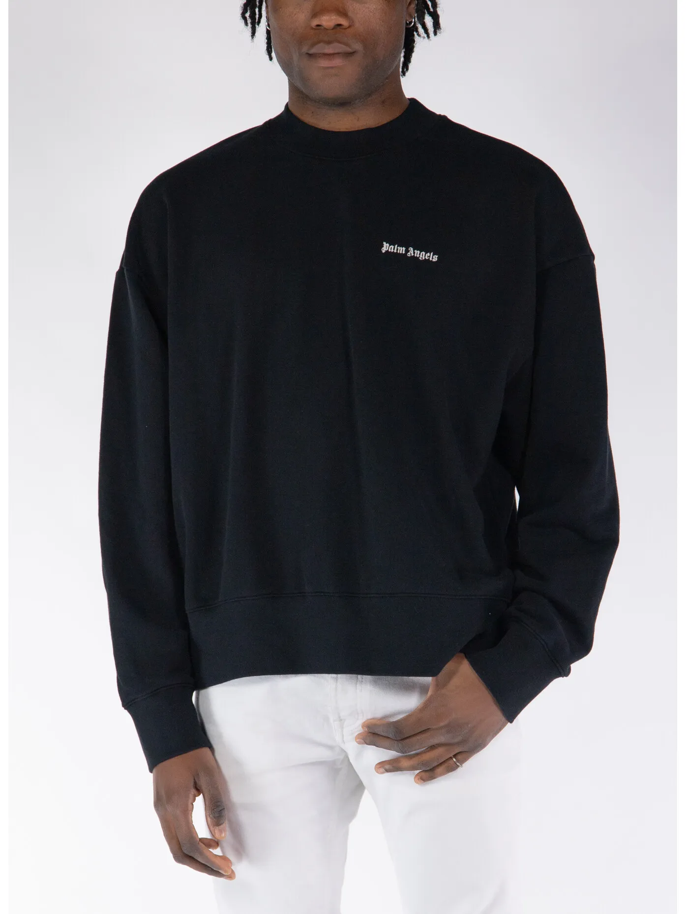     -PALM ANGELS    -FELPA GIROCOLLO CON LOGO-