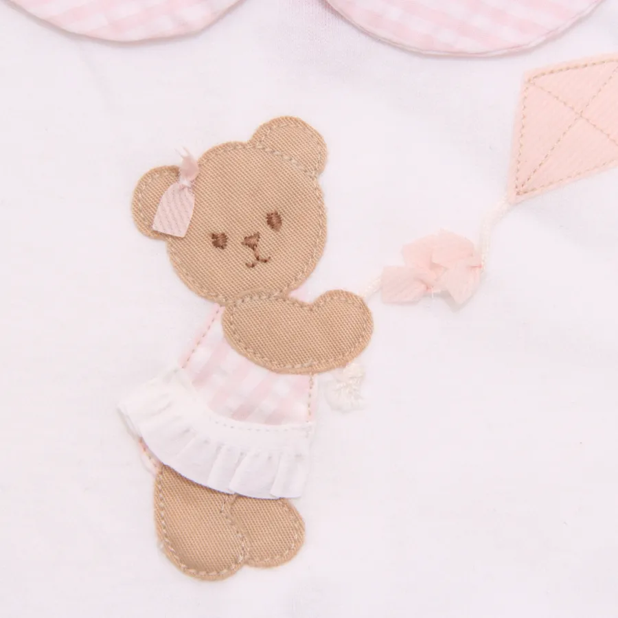 1160AQ tutina bimba IL GUFO girl kids romper