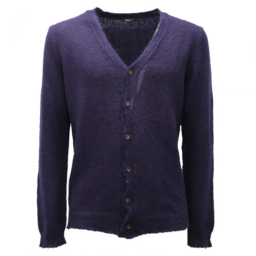 5002AF maglione cardigan uomo OFFICINA36 blue sweater man