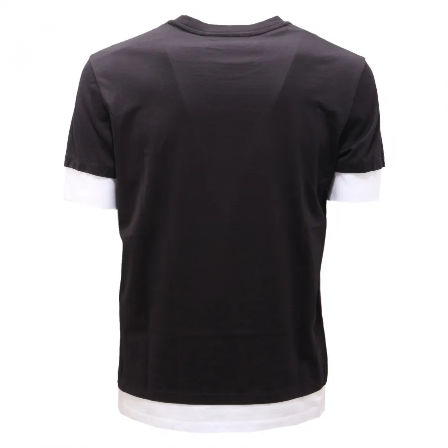6169AG maglia uomo NEIL BARRETT black/off white cotton t-shirt man