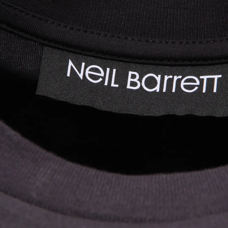 6169AG maglia uomo NEIL BARRETT black/off white cotton t-shirt man