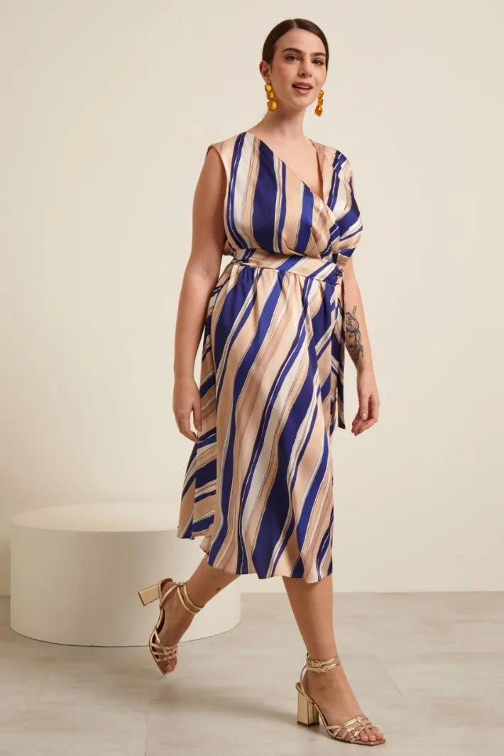 Abito in twill stampato