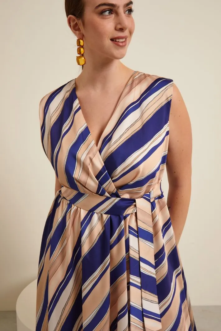 Abito in twill stampato