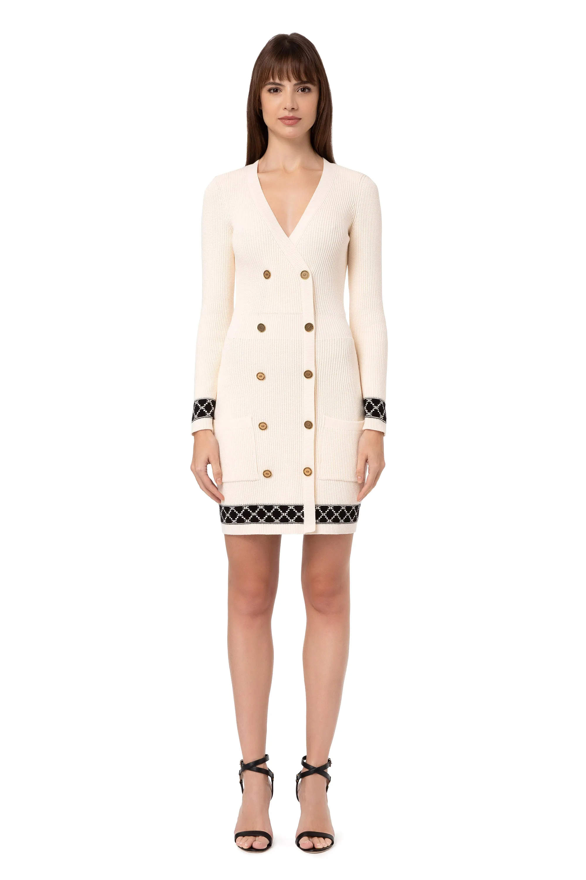 Abito robe manteau in maglia