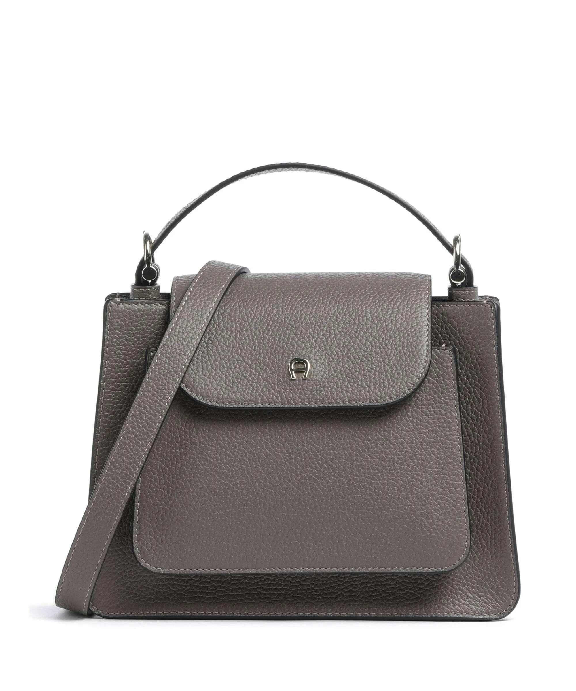  Aigner Delia S Borsa a mano pelle di vacchetta grana taupe  