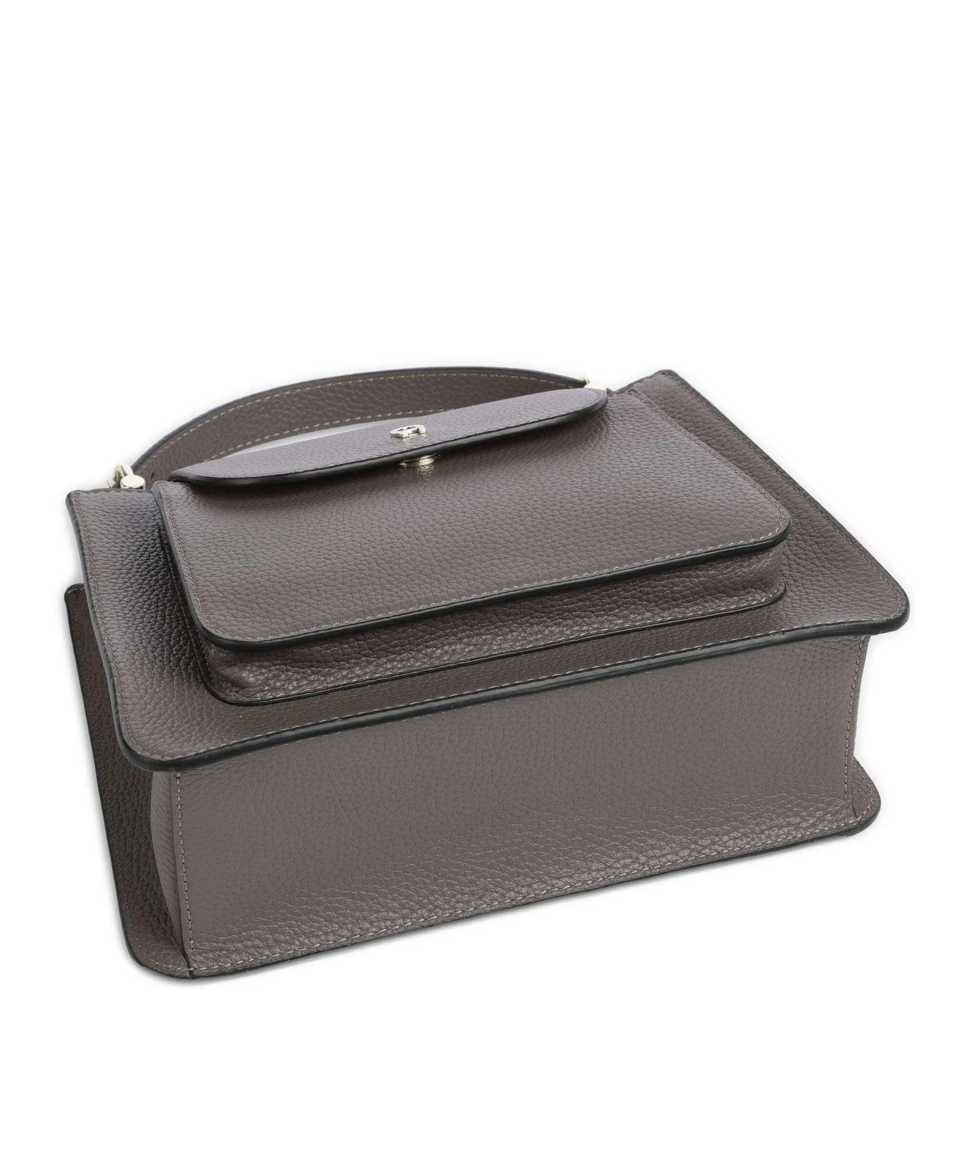  Aigner Delia S Borsa a mano pelle di vacchetta grana taupe  