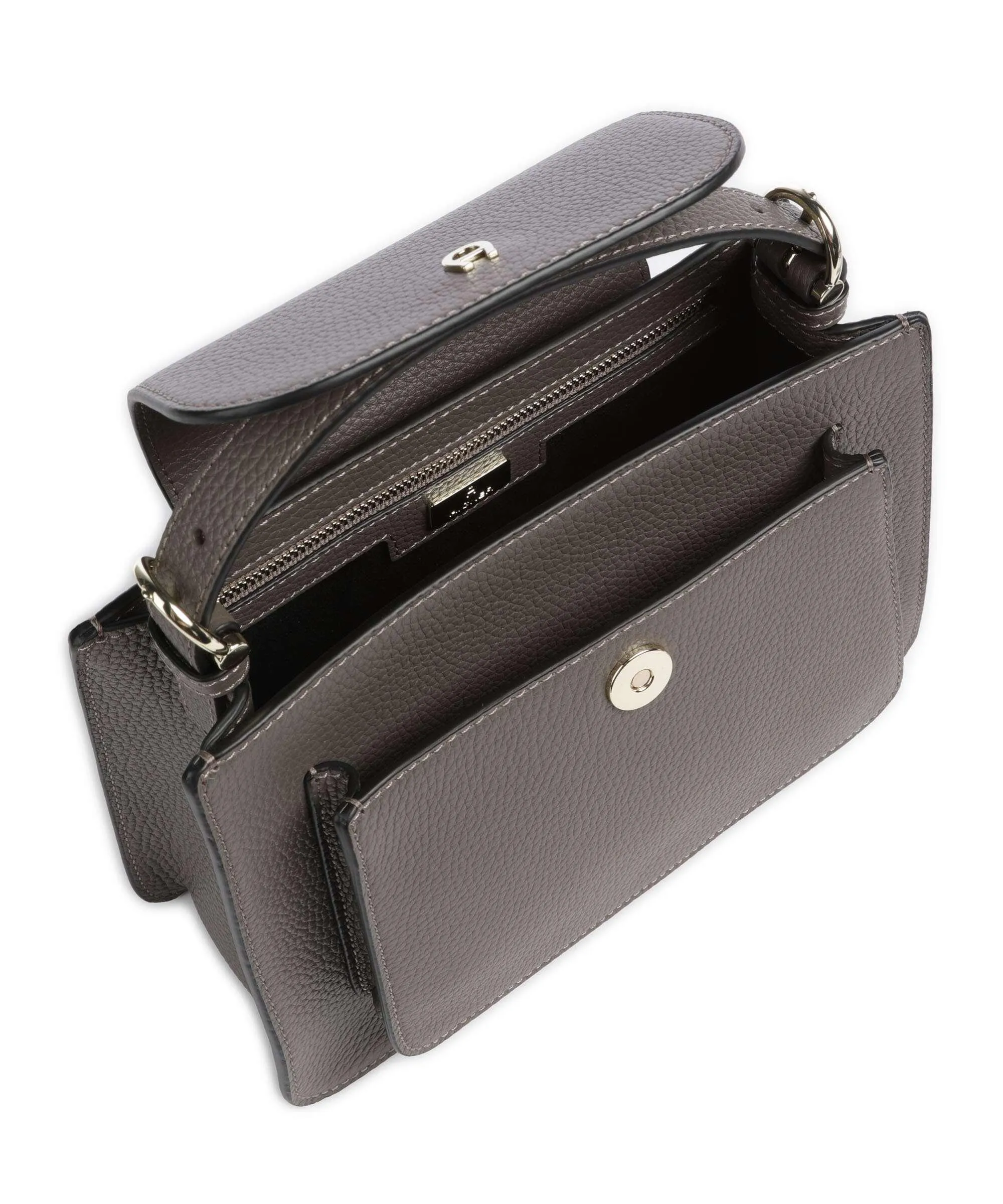  Aigner Delia S Borsa a mano pelle di vacchetta grana taupe  