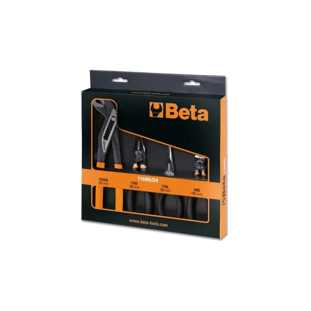 Assortimento di 4 pinze Beta 1169N/D4