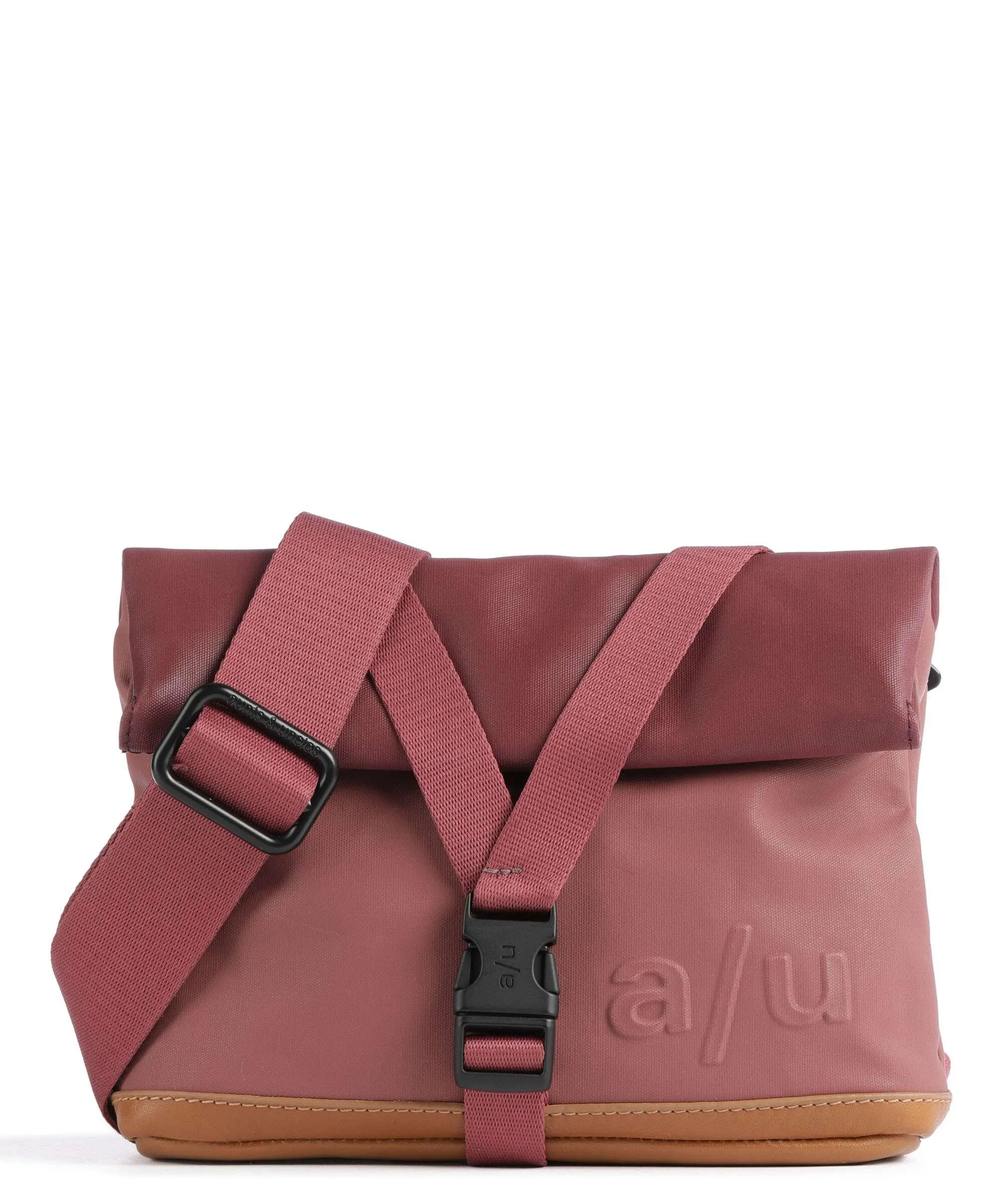  Aunts & Uncles Japan Tsu Borsa a tracolla tela rosso scuro  