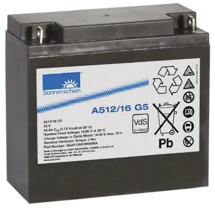 Batteria al piombo sigillata Sonnenschein, 12V, 16Ah, 167 x 181 x 76mm, -30 → +50°C