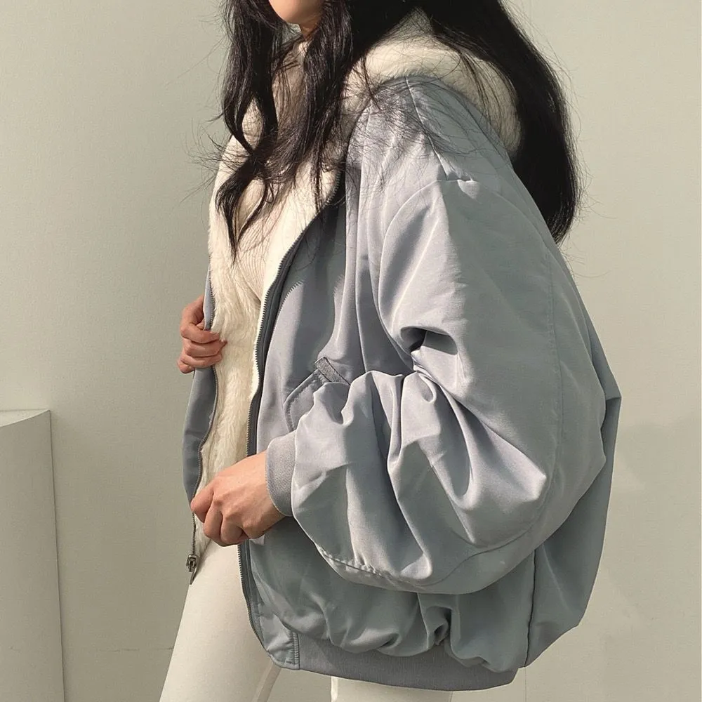 Blurry - Giacca Reversibile Con Cappuccio Da Donna