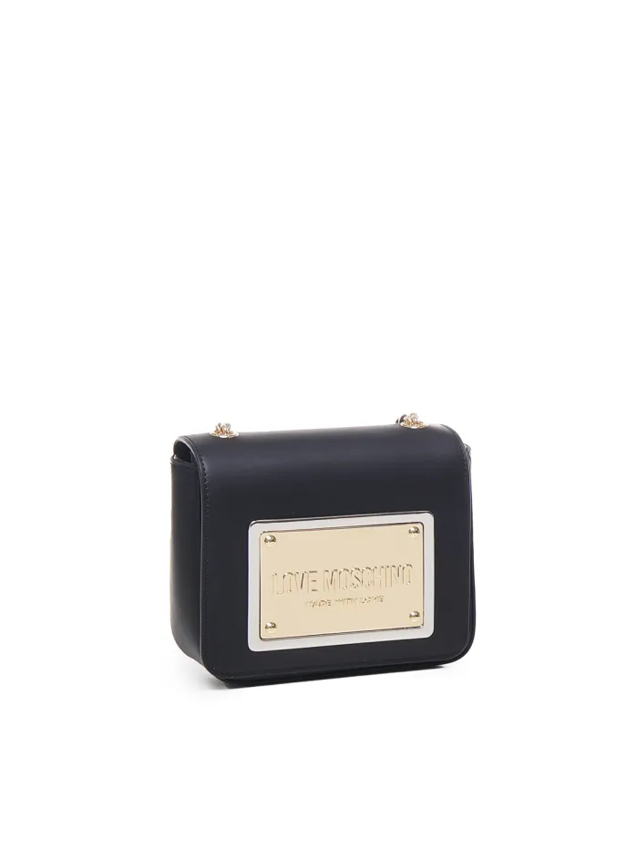 BORSA A TRACOLLA CON PLACCA LOGO