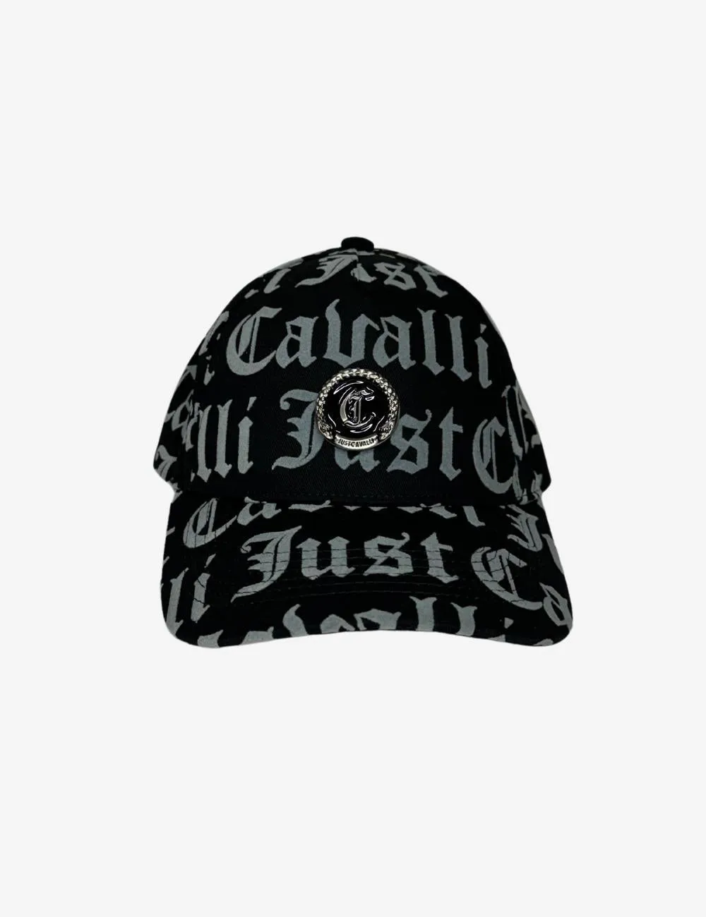 Cappello Just Cavalli con visiera logato in velluto all over