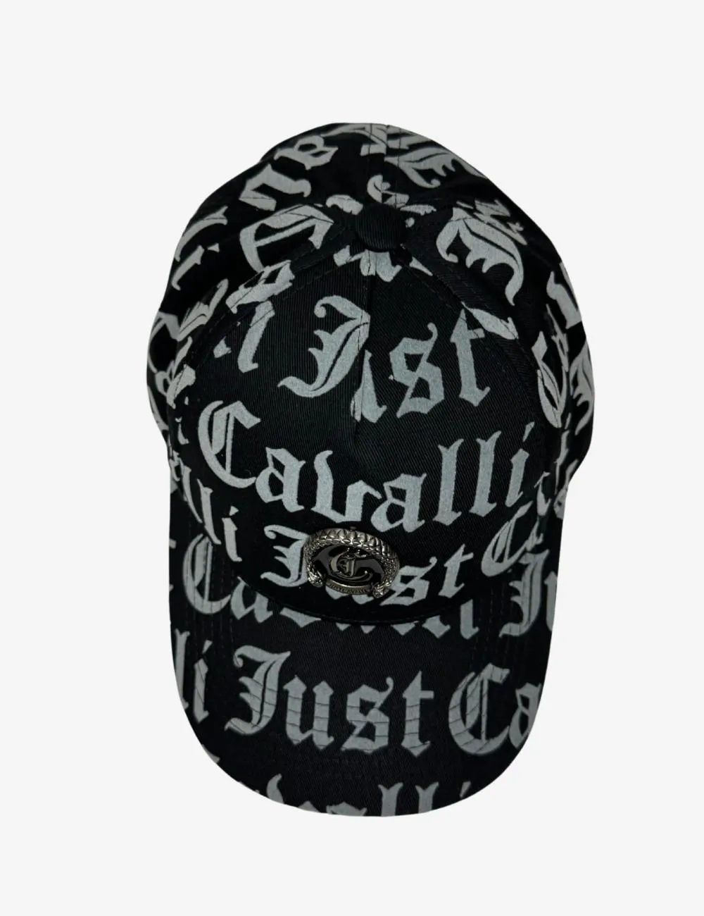 Cappello Just Cavalli con visiera logato in velluto all over