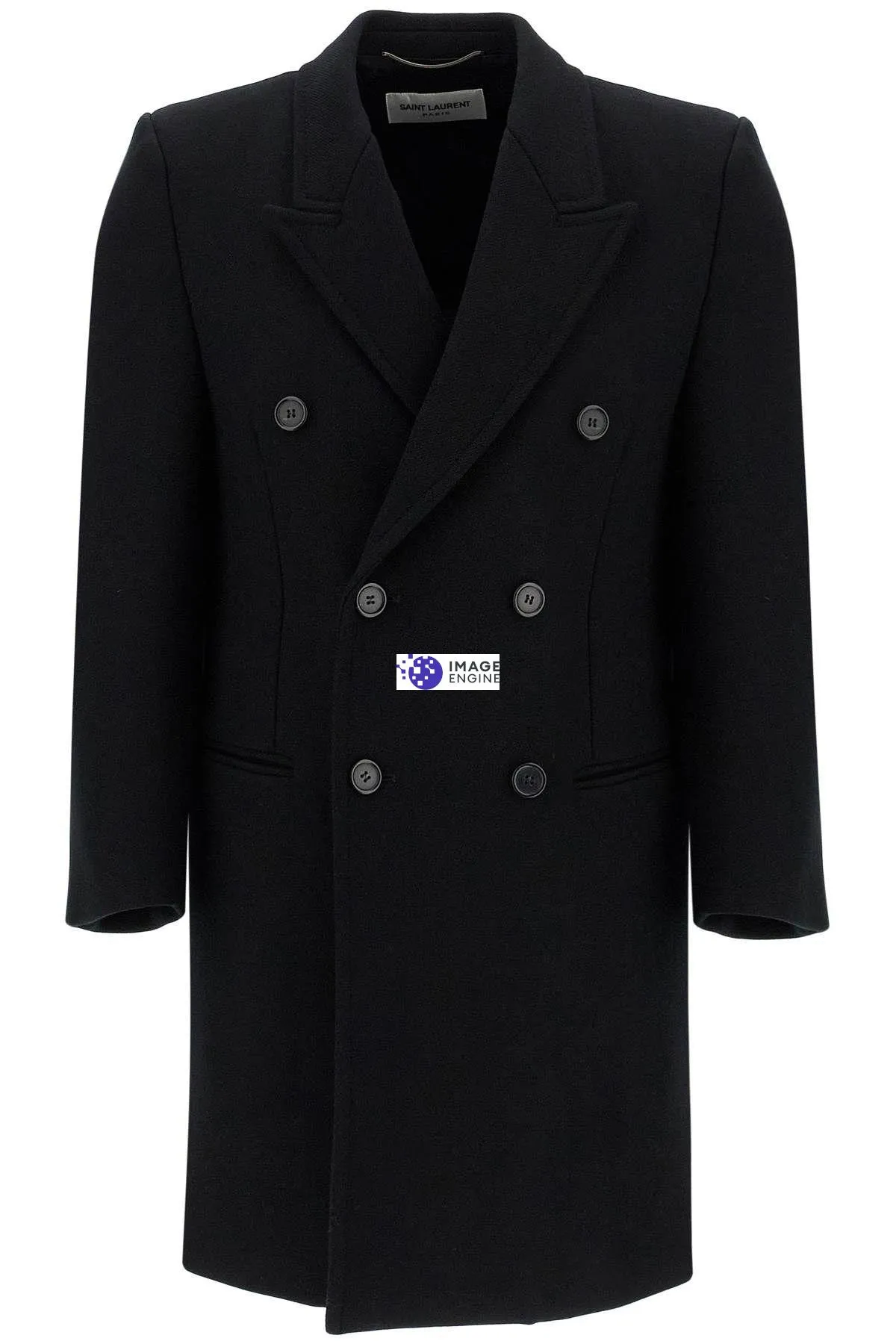 Cappotto doppiopetto in lana