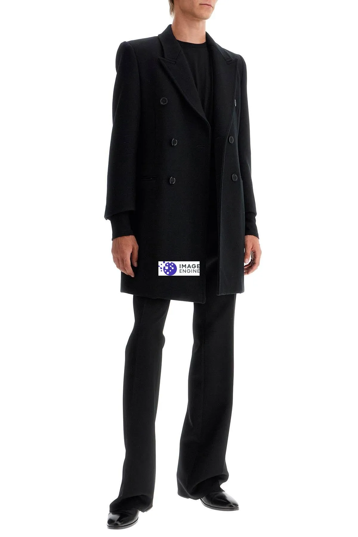 Cappotto doppiopetto in lana