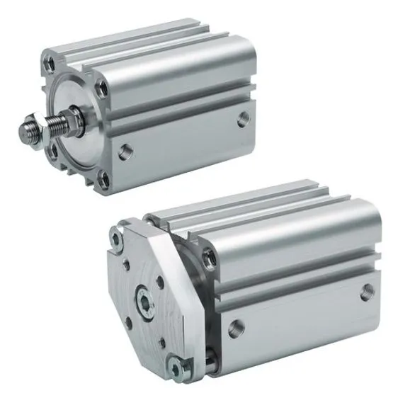 Cilindro pneumatico compatto EMERSON ? AVENTICS KPZ 0822397605, Doppio effetto, foro da 80mm, corsa 30mm, G 1/8, 10 bar
