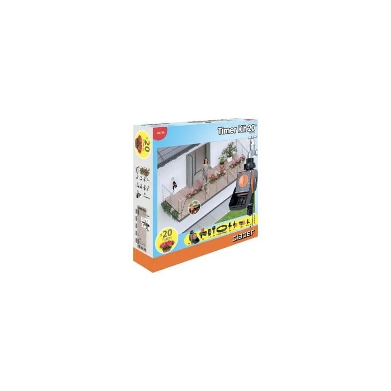 Claber timer kit 20 logica per irrigazione a goccia cod. 90766