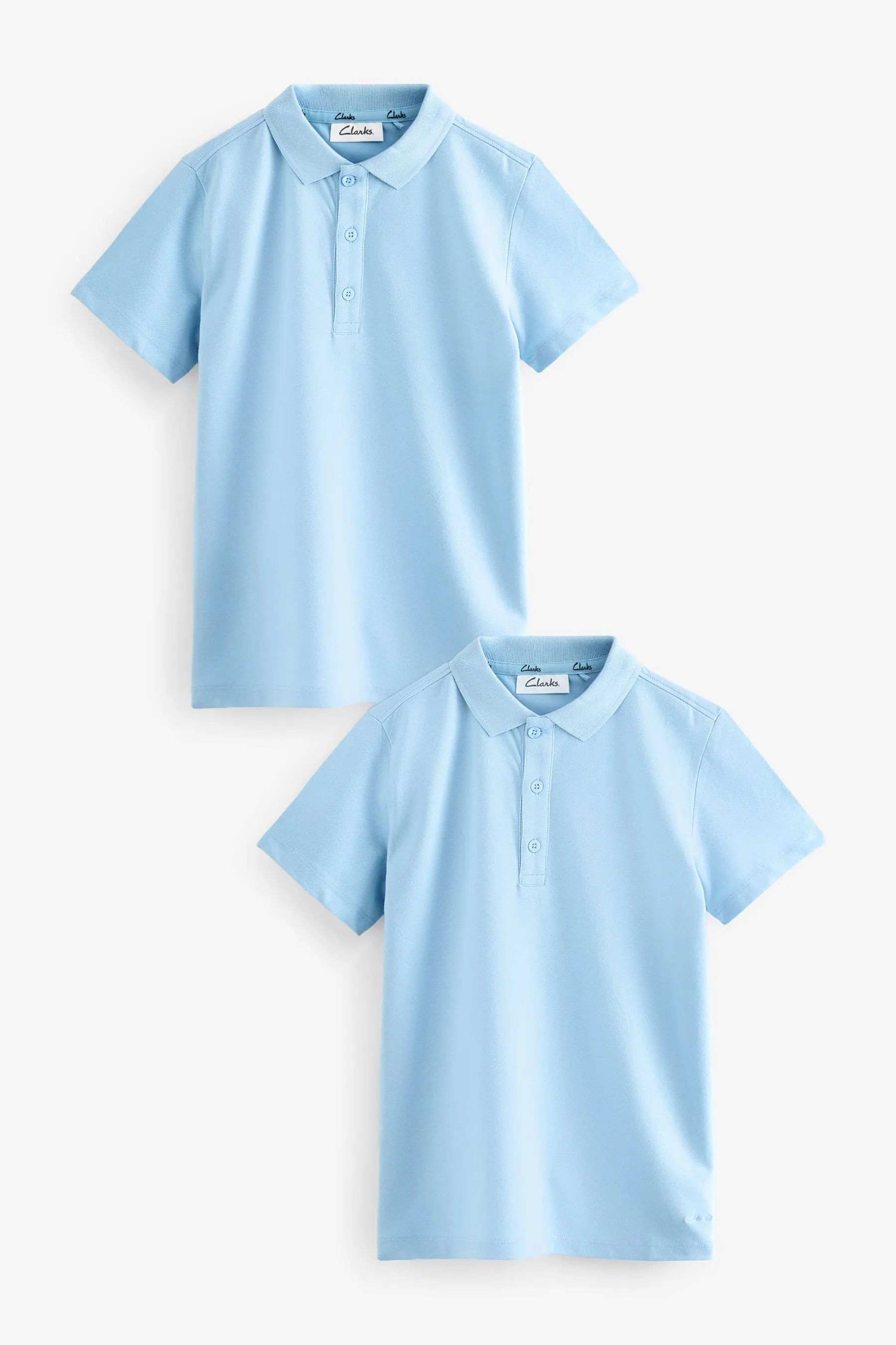 Clarks Maniche corte Bambino Polo Confezione 2    