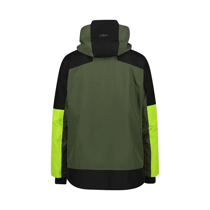 CMP Man Jacket Fix Hood Oil Green Giacca da Scii Uomo 33W2907 E319