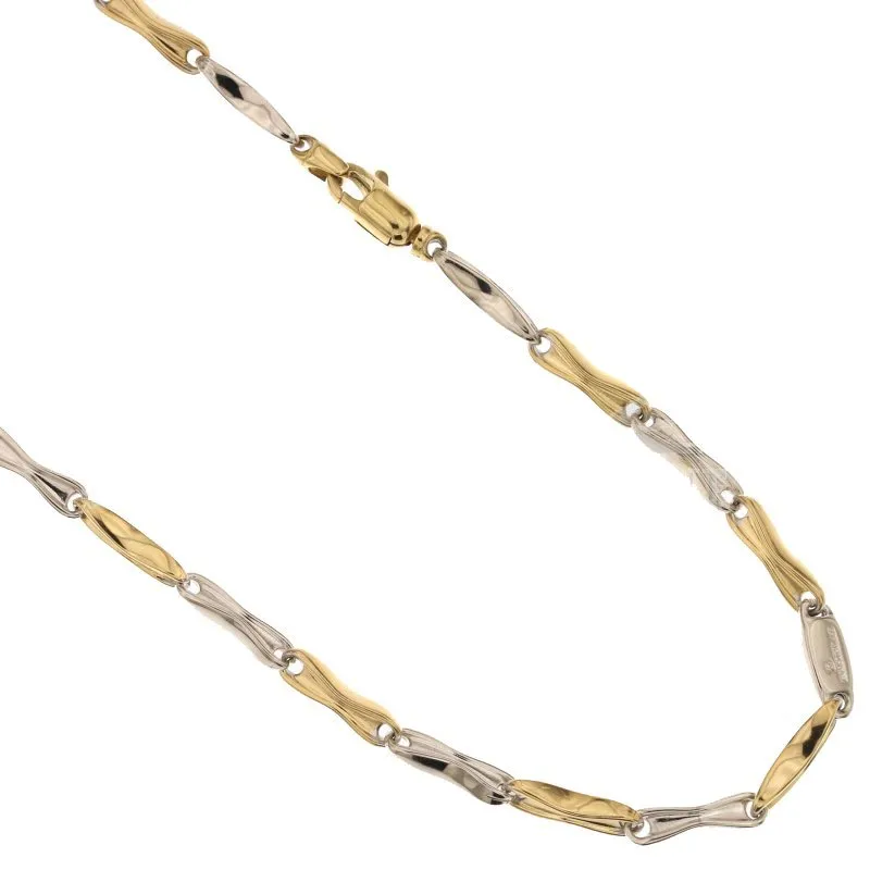 Collana Uomo in Oro Giallo e Bianco 803321717885