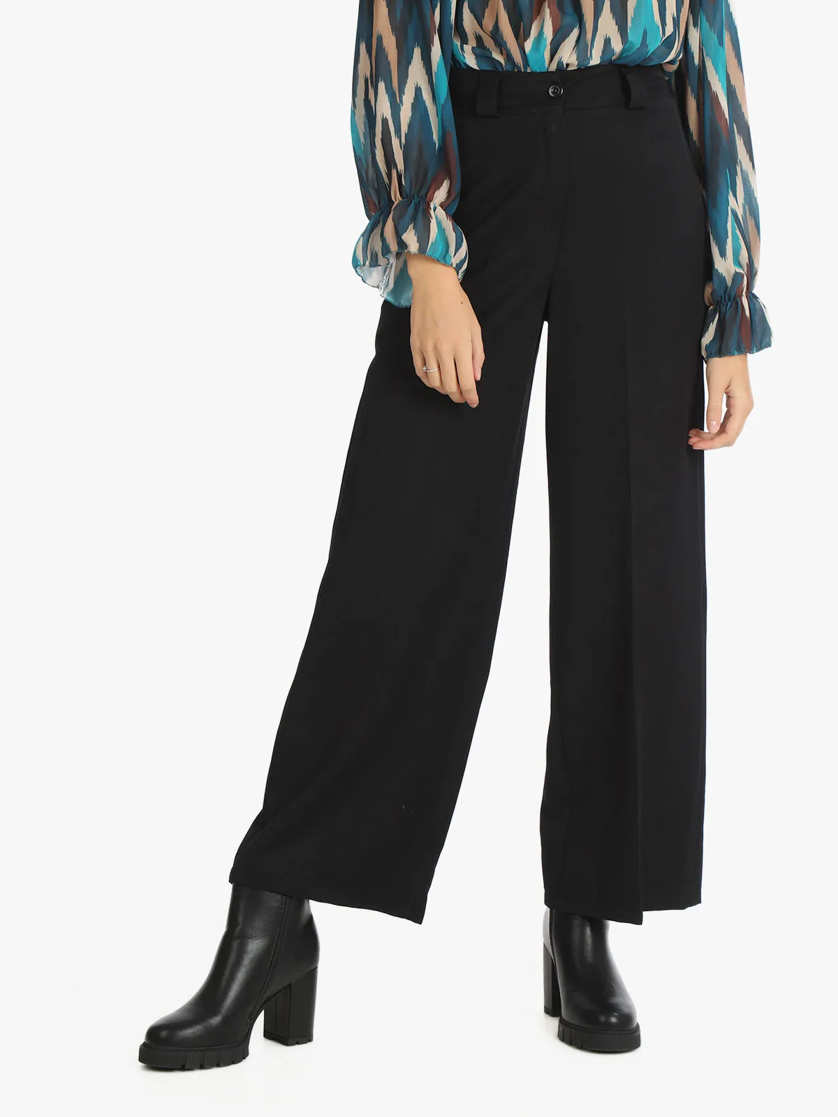Daystar Pantalon palazzo femme coupe classique