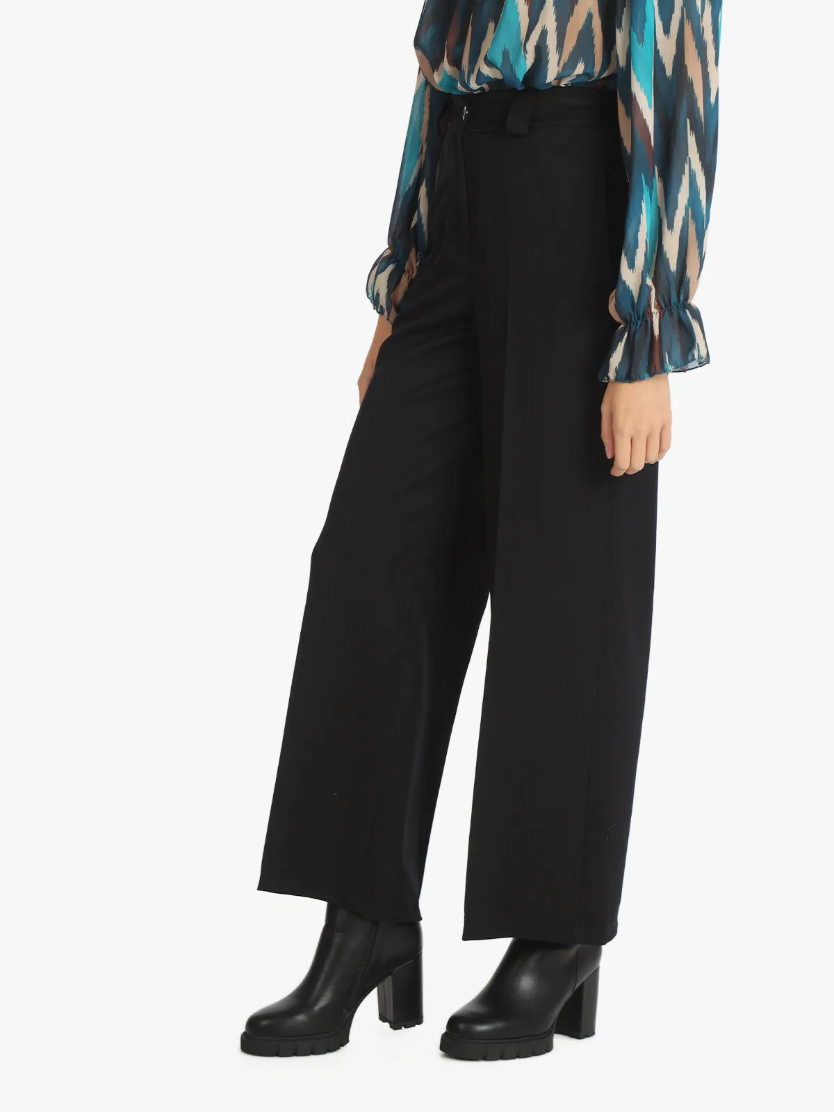 Daystar Pantalon palazzo femme coupe classique