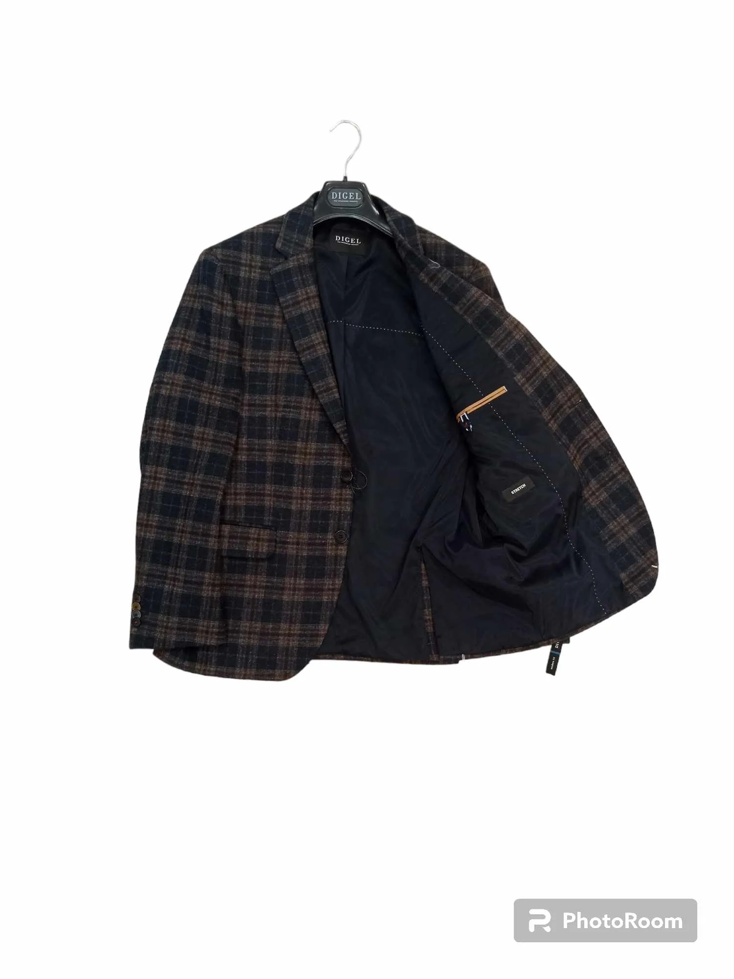 DIGEL Giacca check uomo due bottoni EZZO G 1232513