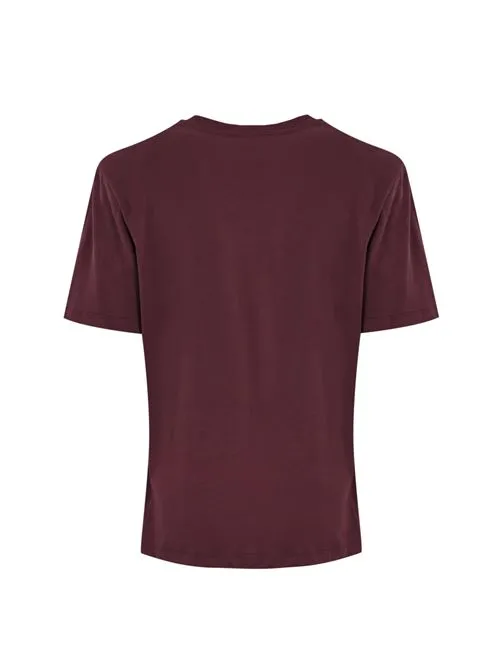 Elisabetta Franchi     T-shirt stile college in cotone