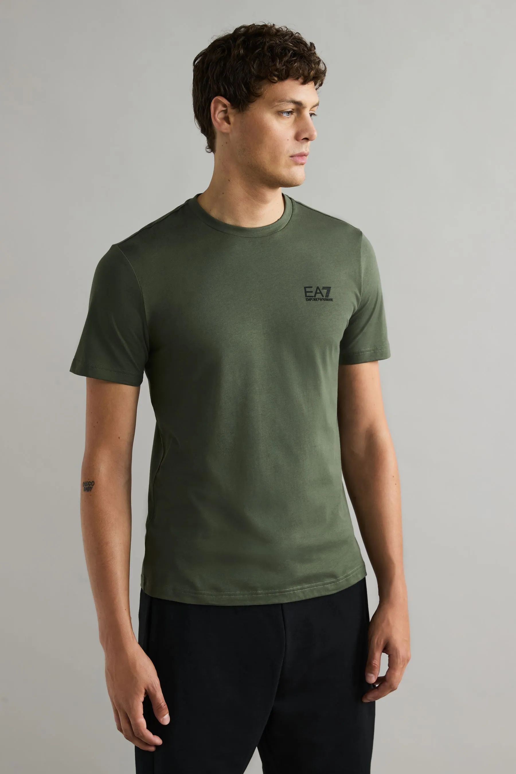 Emporio Armani EA7 Core ID Logo 100% Cotton T-Shirt    