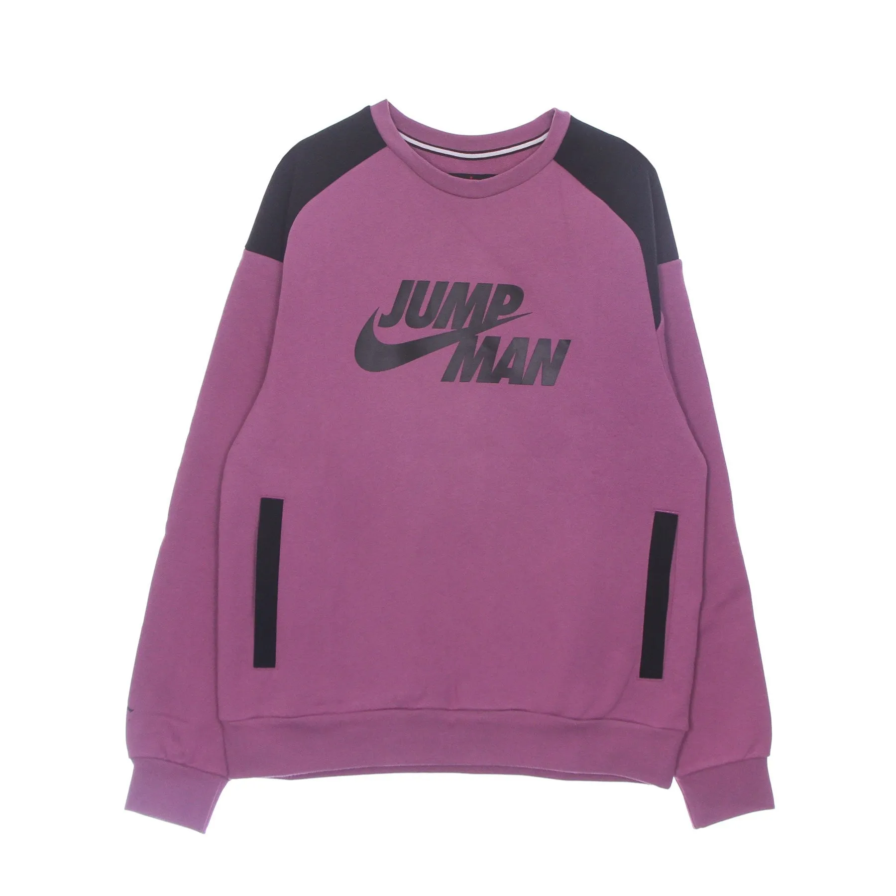Felpa Girocollo Uomo Jumpman Fleece Crew Light Bordeaux/black