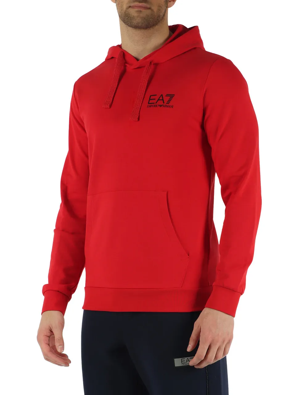 Felpa in cotone con cappuccio e stampa logo