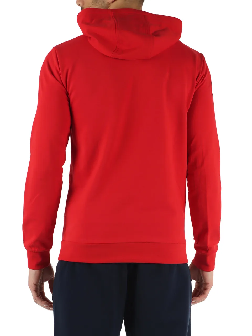 Felpa in cotone con cappuccio e stampa logo