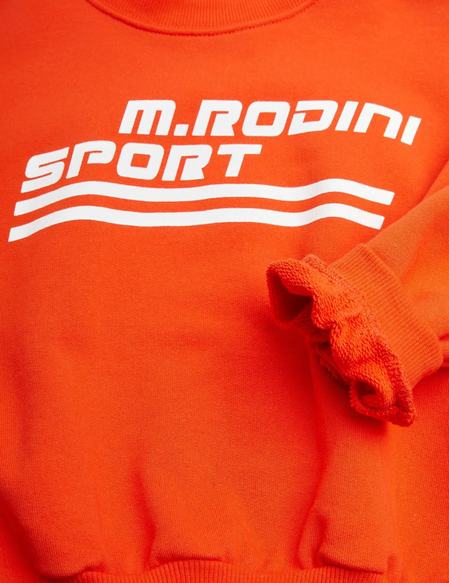 Felpa rossa con stampa per neonati e bambini
