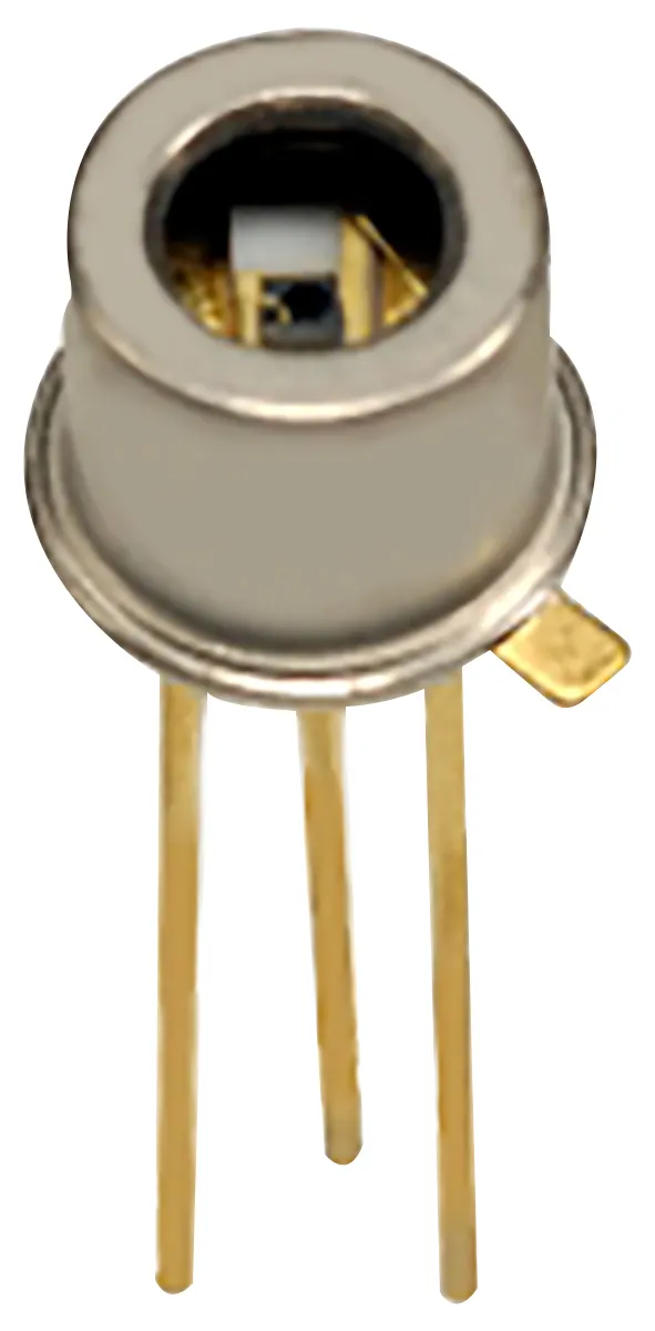 Fotodiodo Hamamatsu 3 pin, 0.52A/W, 760nm, rilevamento Infrarossi, luce visibile, TO-18