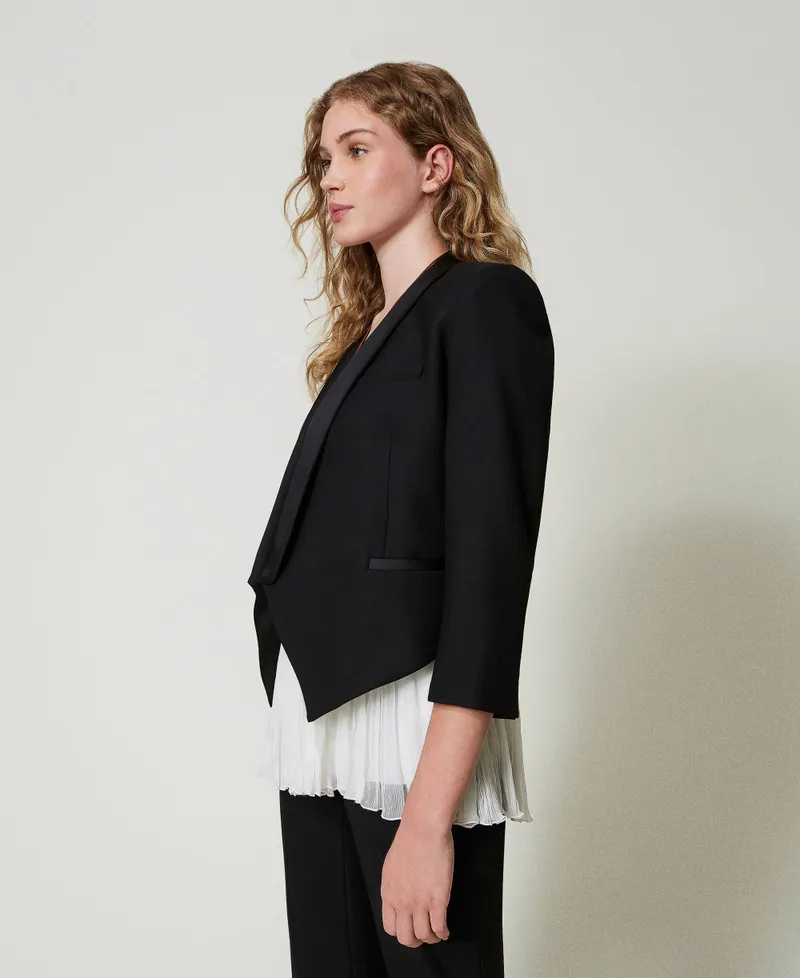 Giacca blazer in serge misto lana