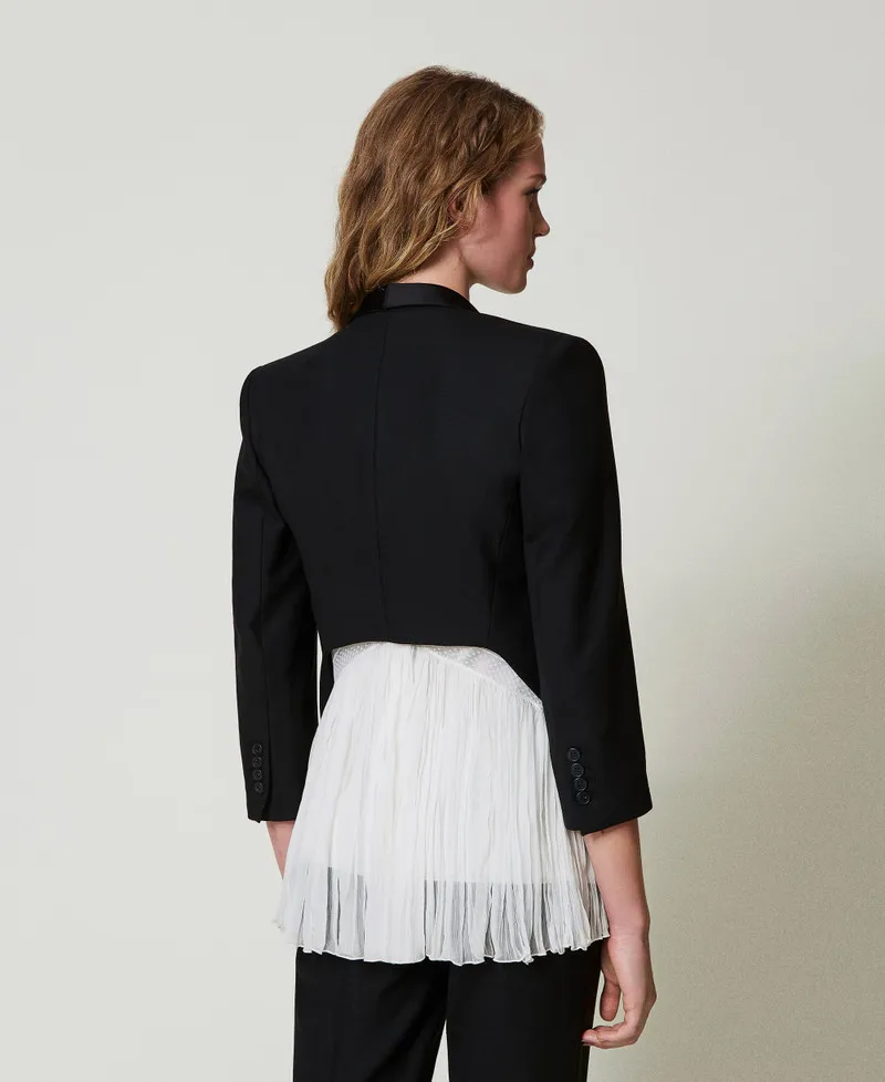 Giacca blazer in serge misto lana