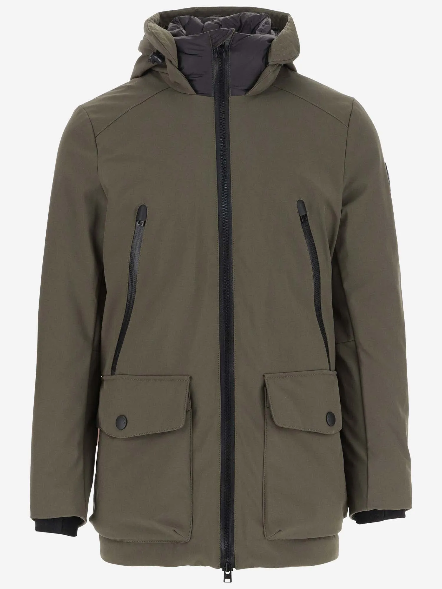 Giacca down woolrich in tessuto tech softshell