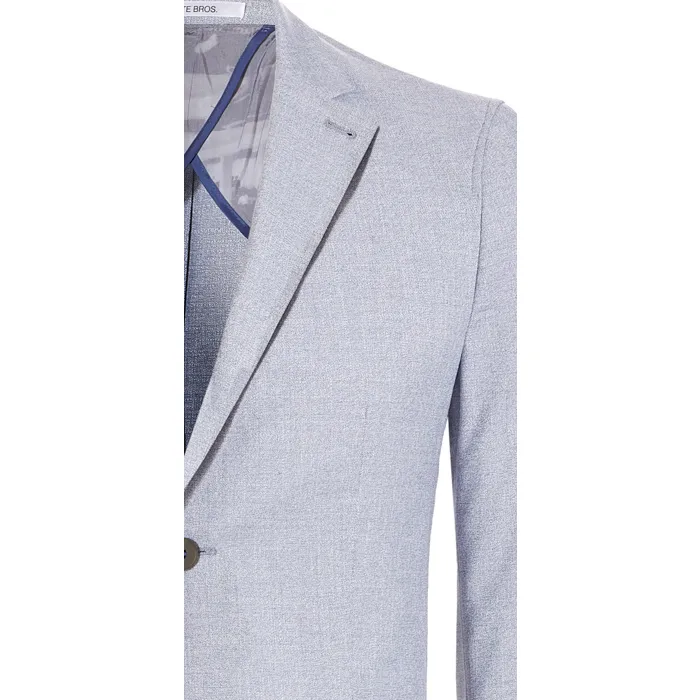 Giacca Weis in misto moderno con tasche con patta e stretch Blu chiaro