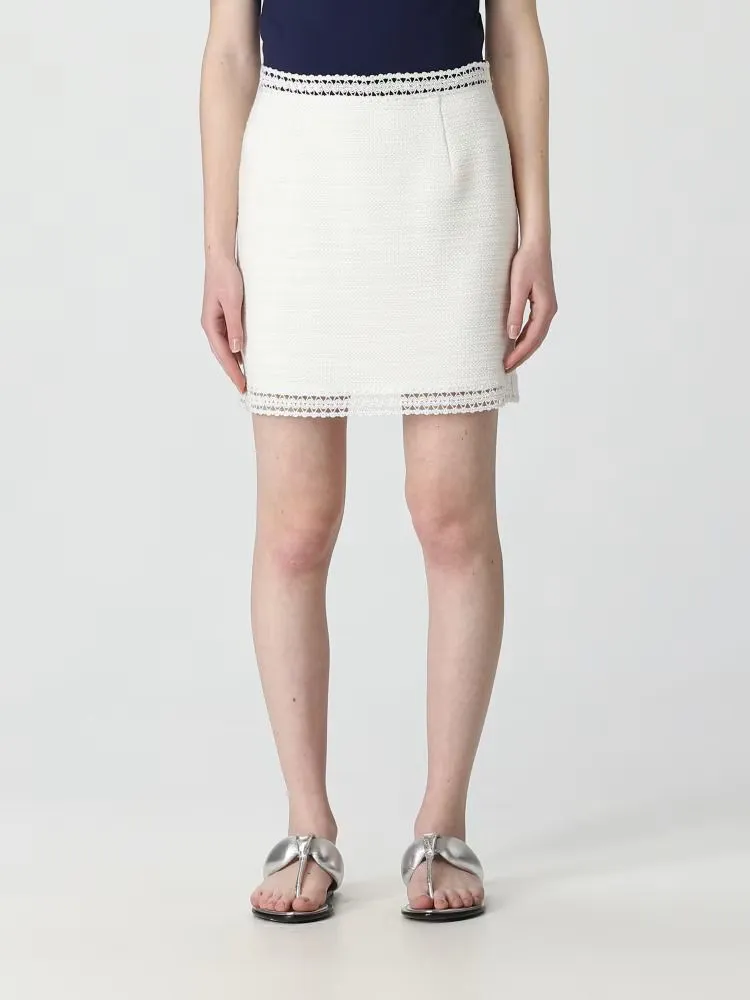 GONNA BIANCA IN COTONE