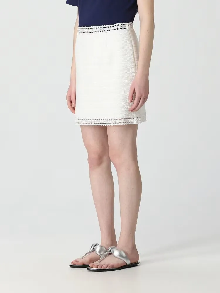 GONNA BIANCA IN COTONE