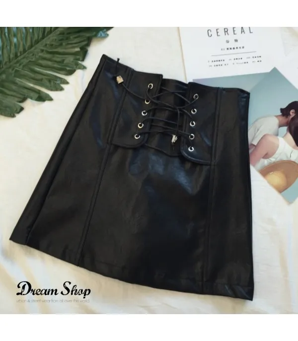 Gonna ecopelle bustier