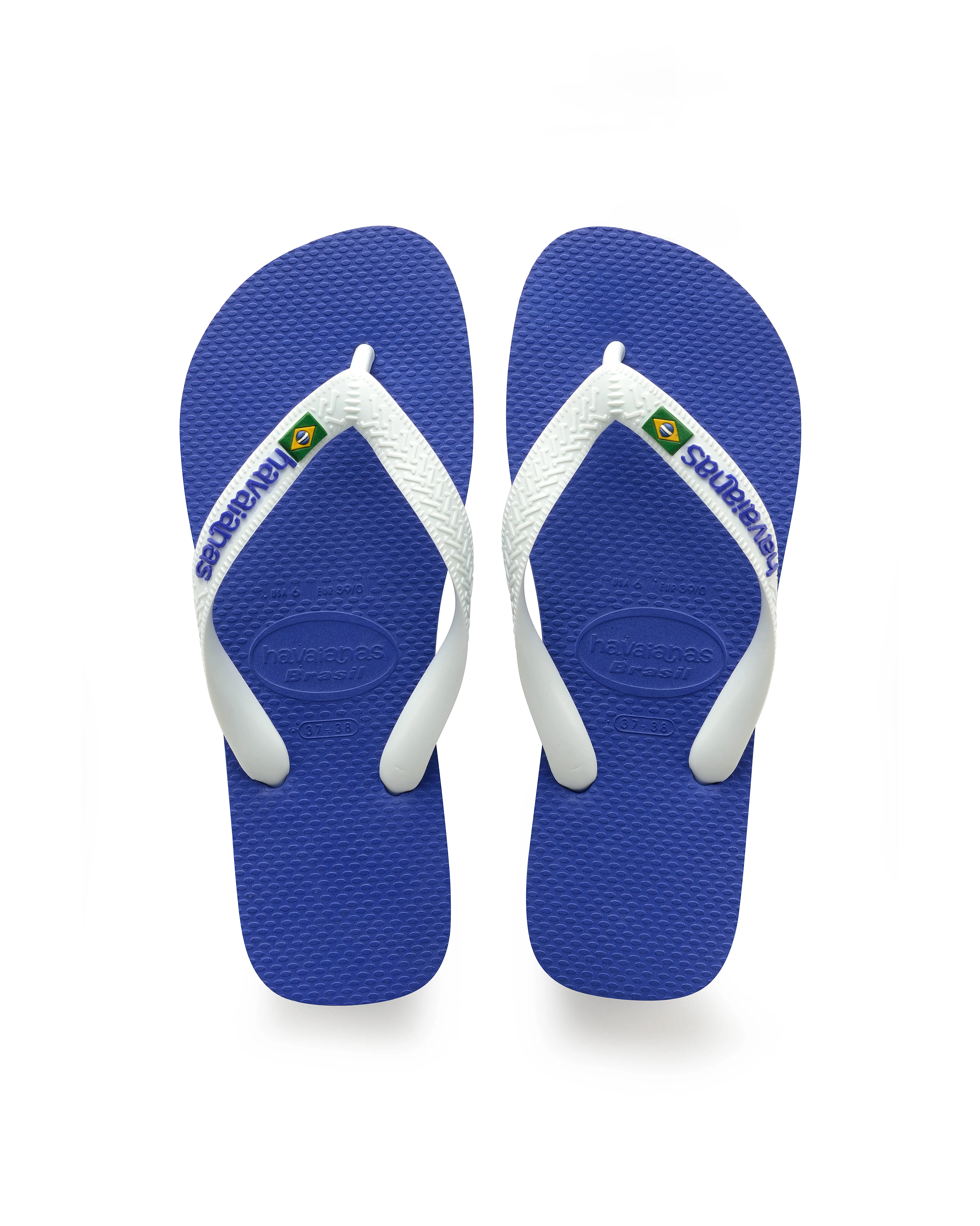 Havaianas Brasil logo blu royal con fascetta bianca 27-32