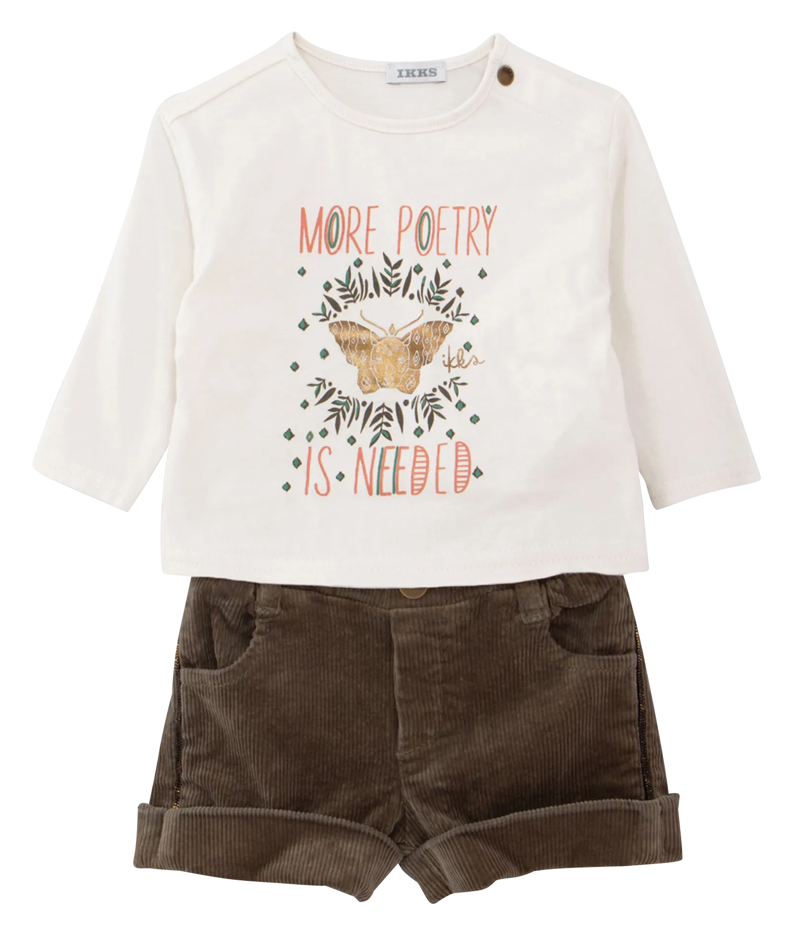  IKKS JUNIOR   Set 2-in-1 in misto cotone | Kaki