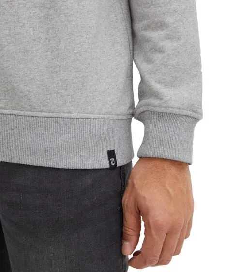 INDICODE IDForz maglia uomo girocollo in cotone pullover con grande stampa frontale 55582MM 913 Grigio
