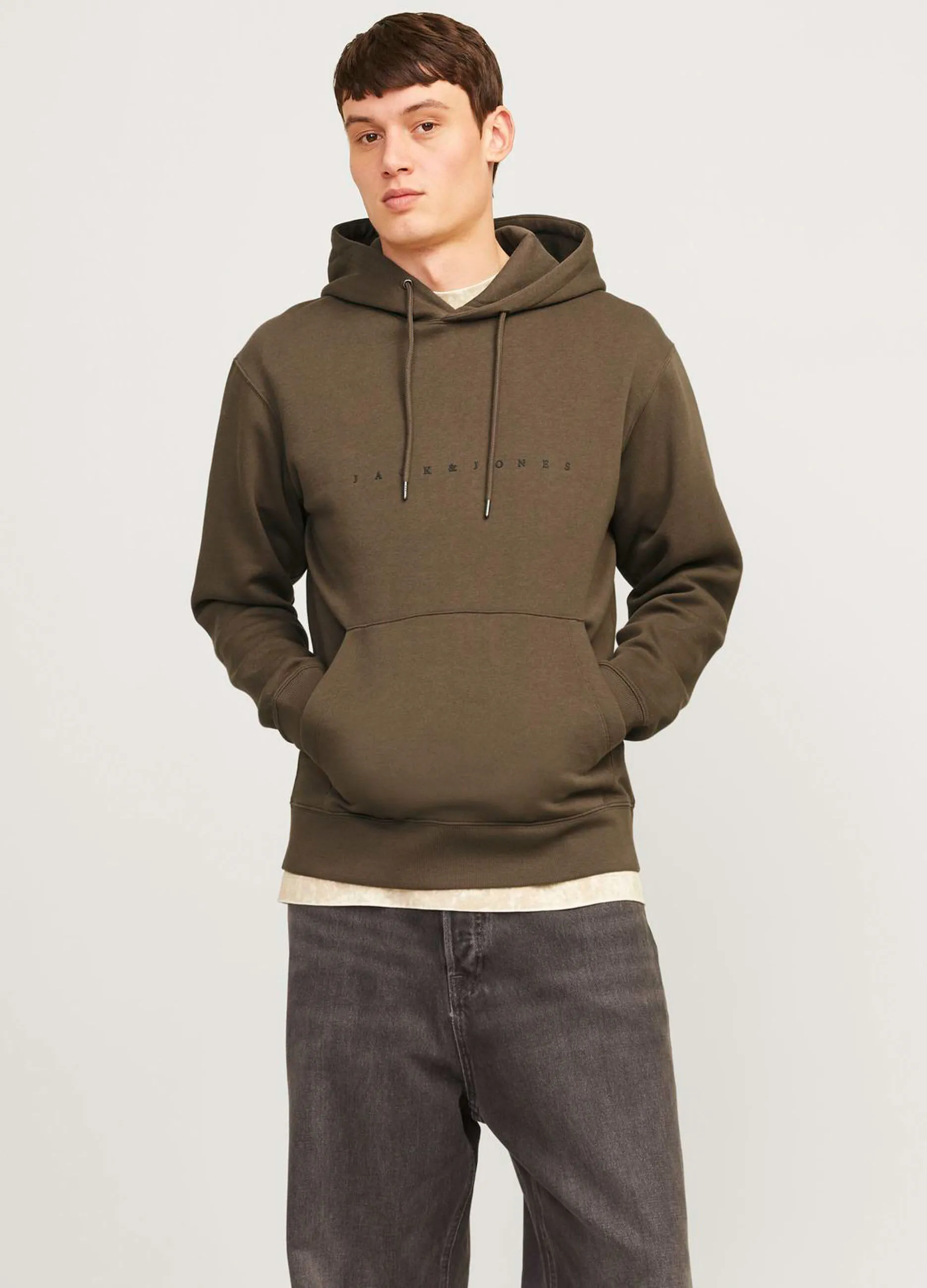 JACK & JONES  Felpa con cappuccio uomo