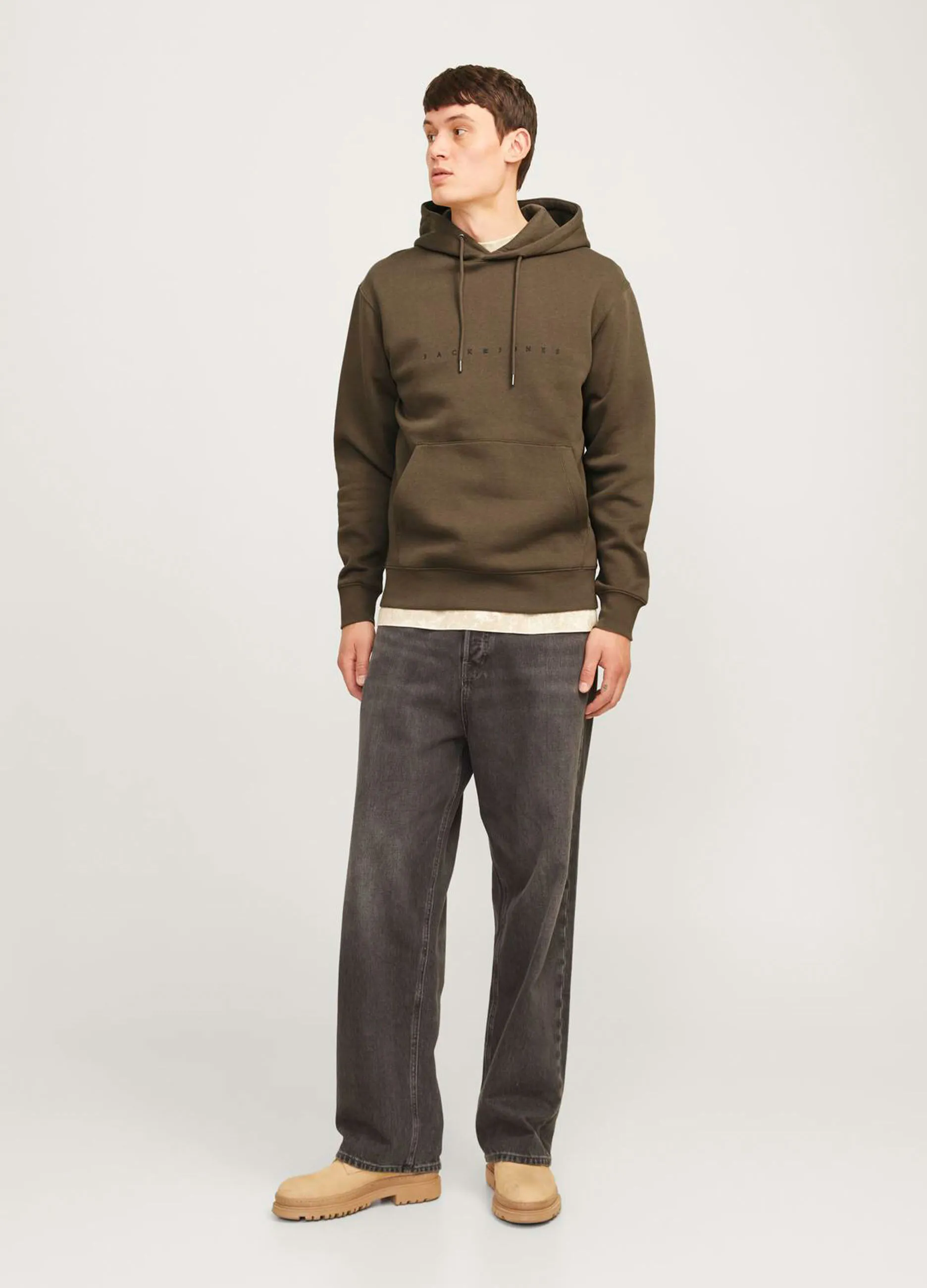 JACK & JONES  Felpa con cappuccio uomo