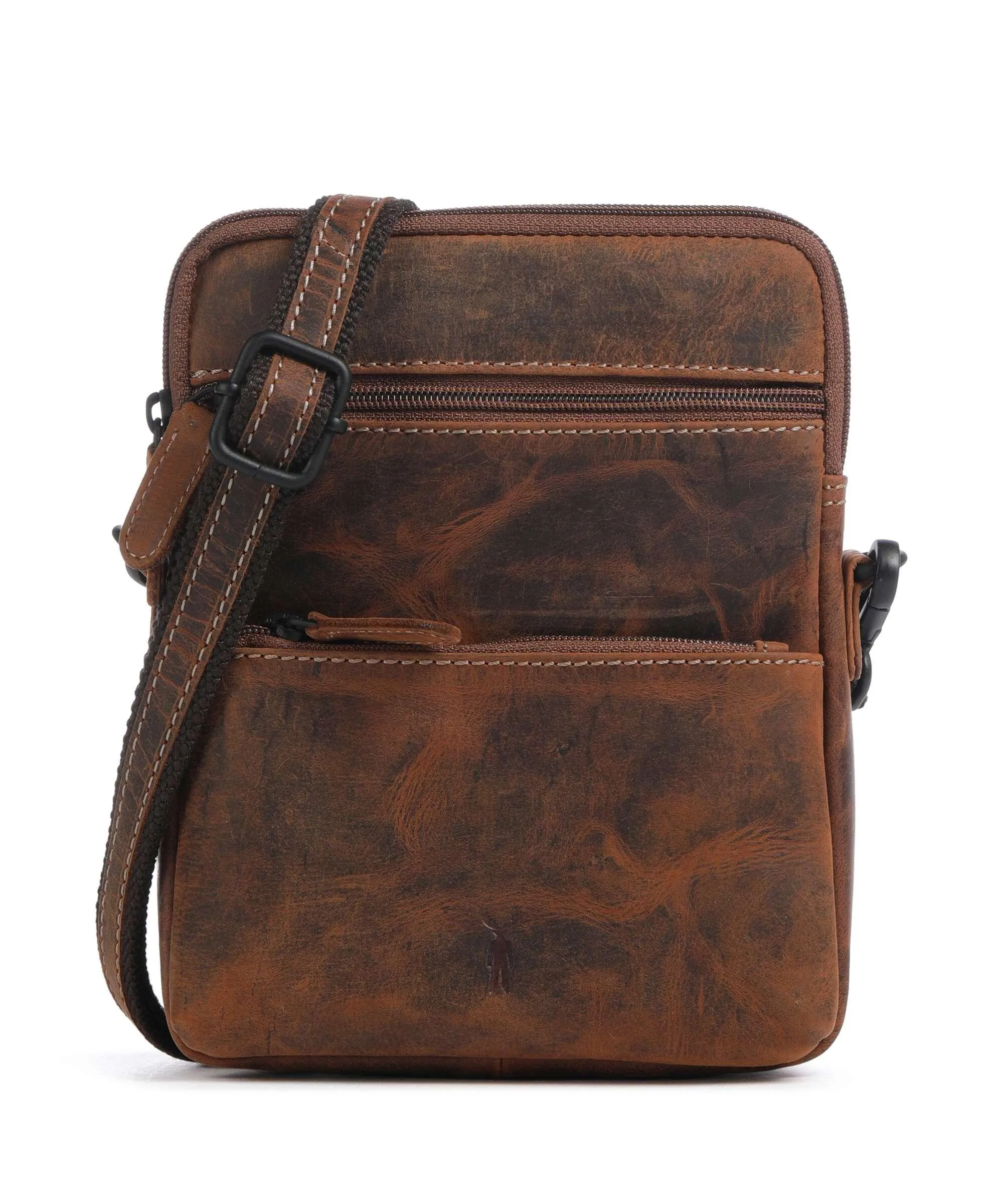  Jack Kinsky Baltimore 11 Borsa a tracolla pelle cognac  