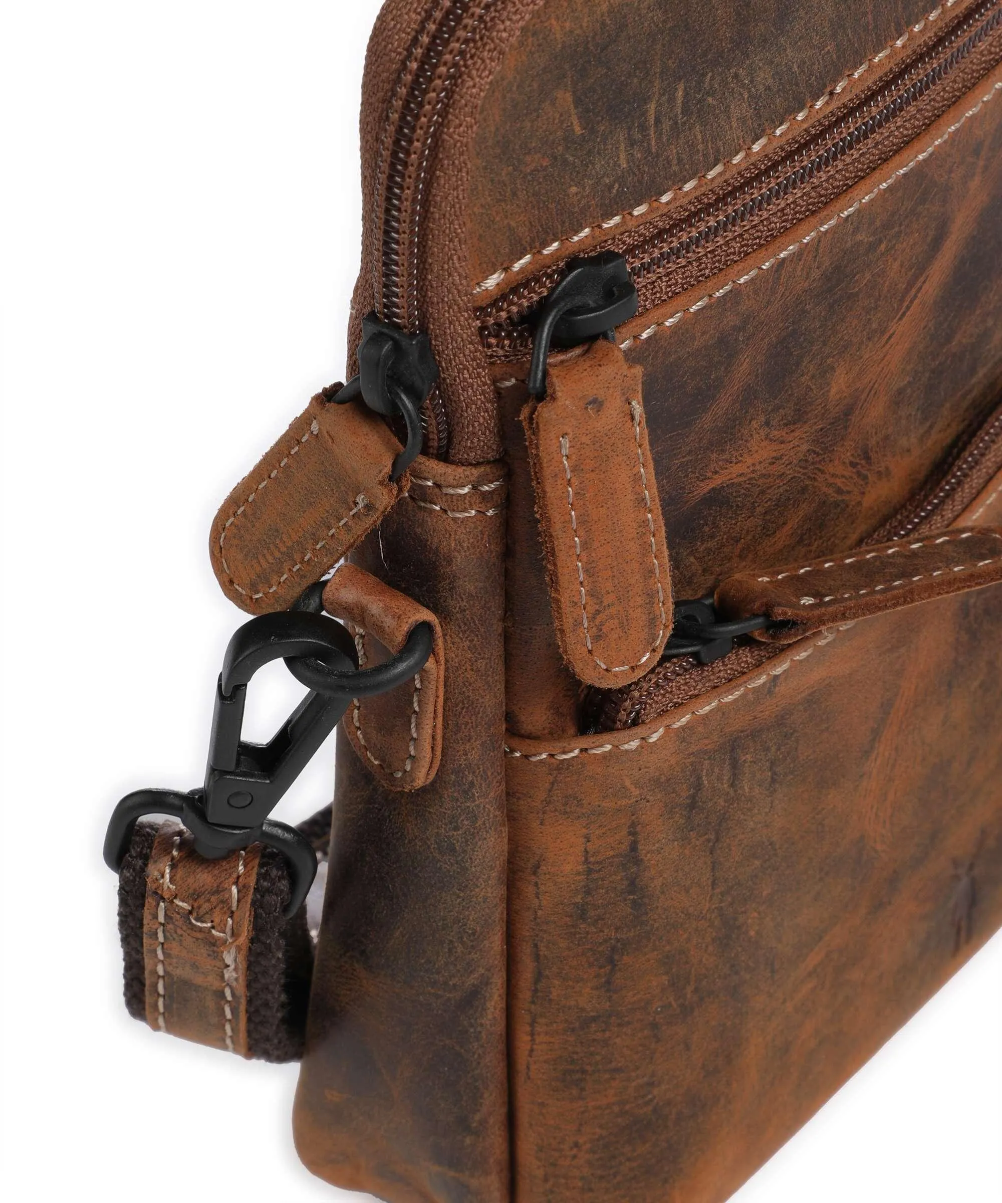  Jack Kinsky Baltimore 11 Borsa a tracolla pelle cognac  
