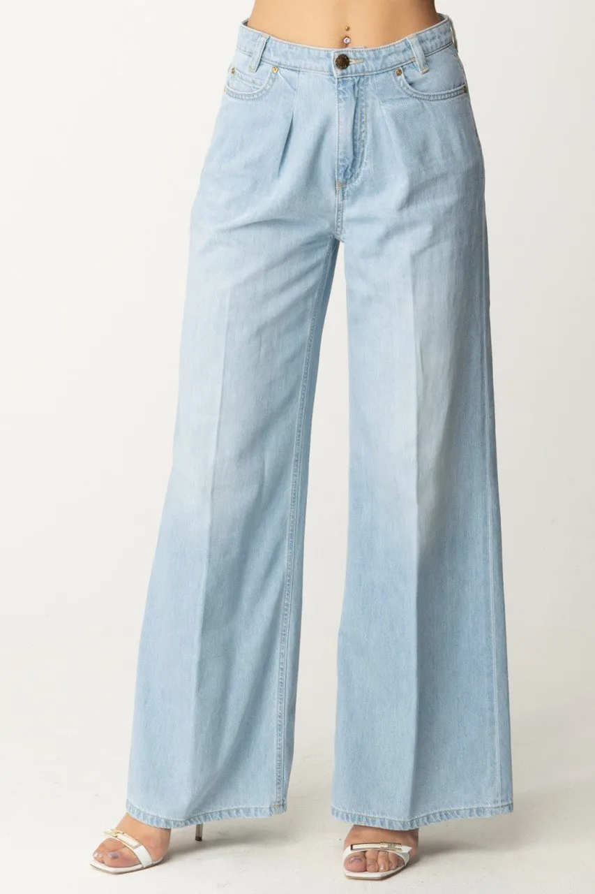 Jeans a palazzo lavaggio chiaro LAVAGGIO BLEACH CHIARO